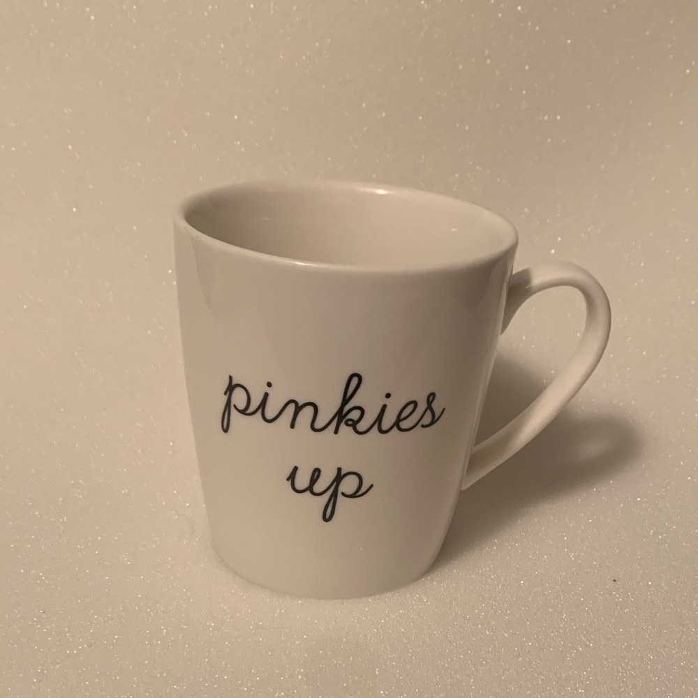 Indigo White Mug with Black Script